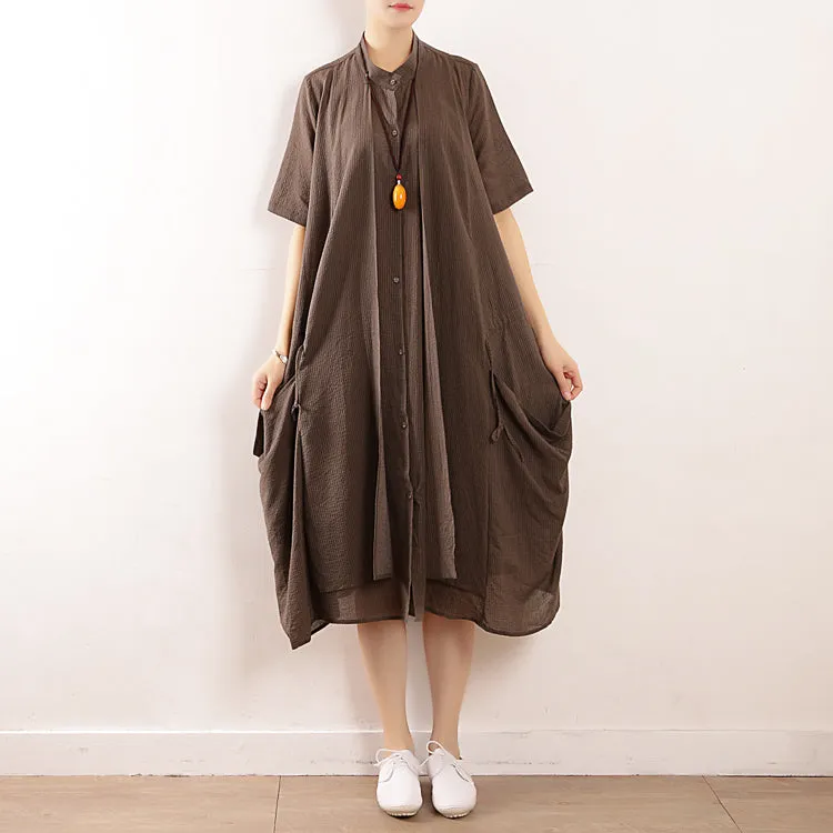 Summer Cotton Linen casual Women Dresses Loose women dresses AMT96237
