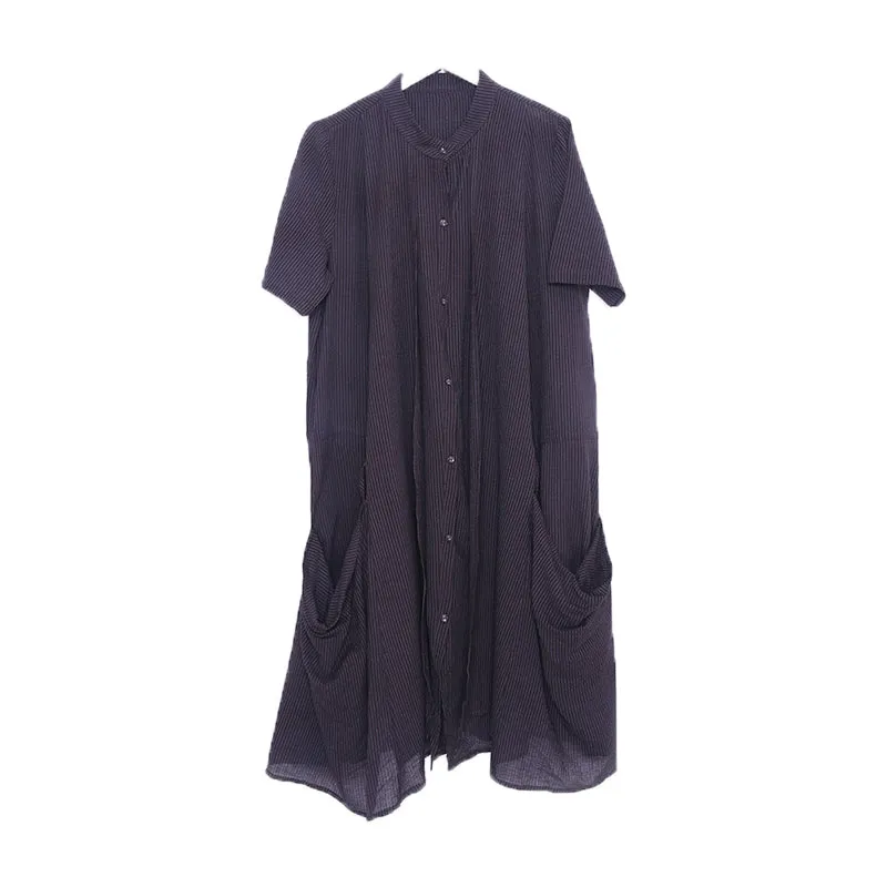 Summer Cotton Linen casual Women Dresses Loose women dresses AMT96237