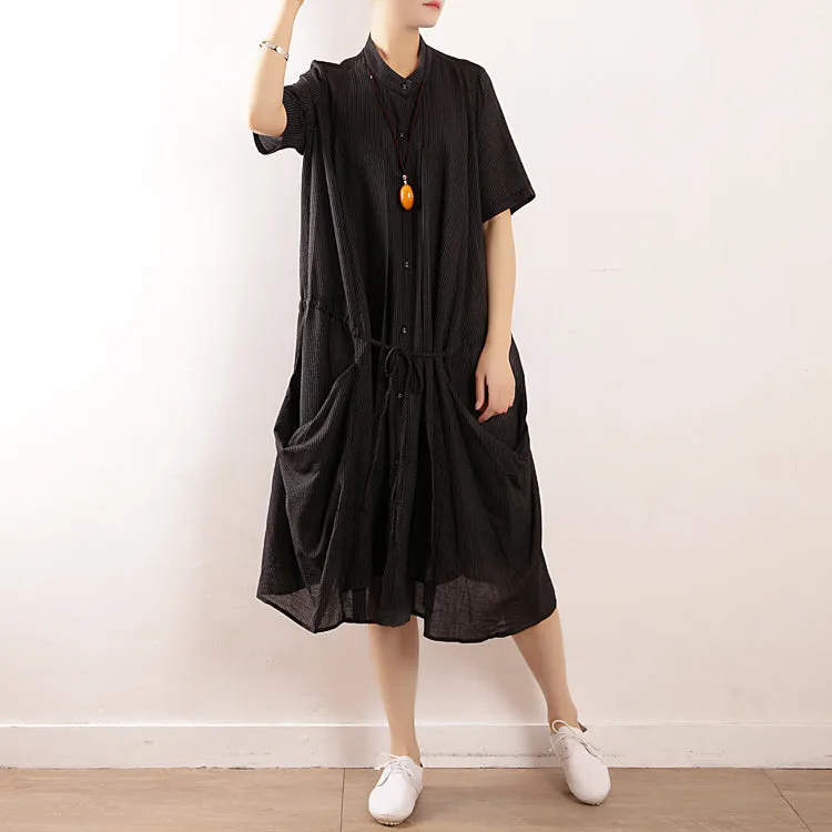Summer Cotton Linen casual Women Dresses Loose women dresses AMT96237