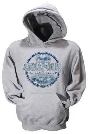 SWAM02G HOODED SWEATSHIRT - Annapolis Circle SPORT GREY