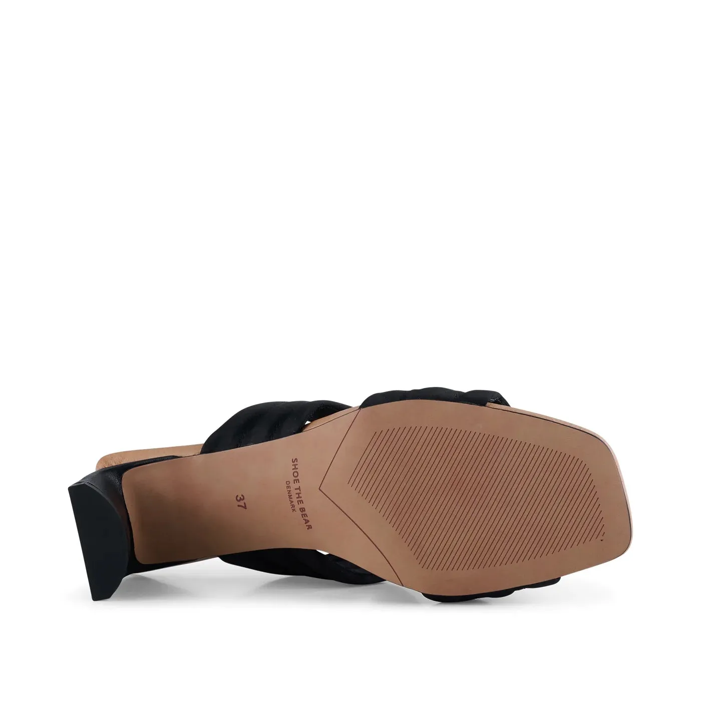 Sylvi Heel (Black Satin)