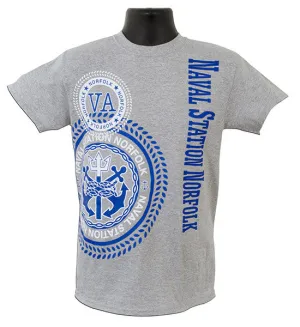 TSNV09G3 T-Shirt NSN Norfolk Stamp SPORT GREY