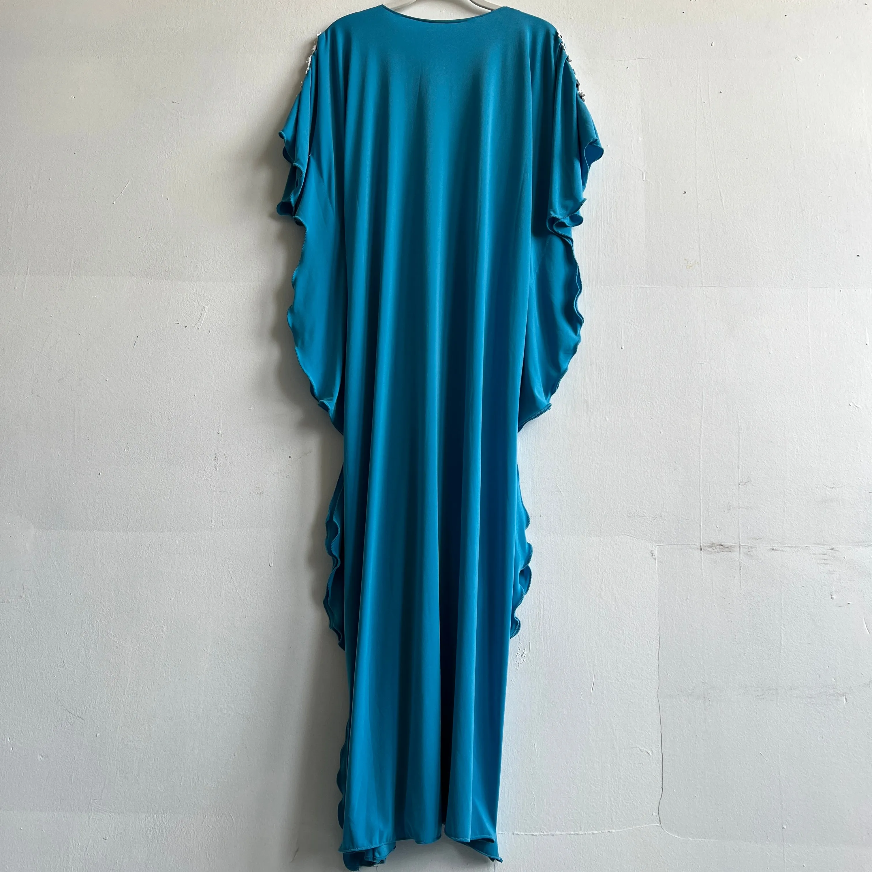 Vintage flower child caftan dress - M/L