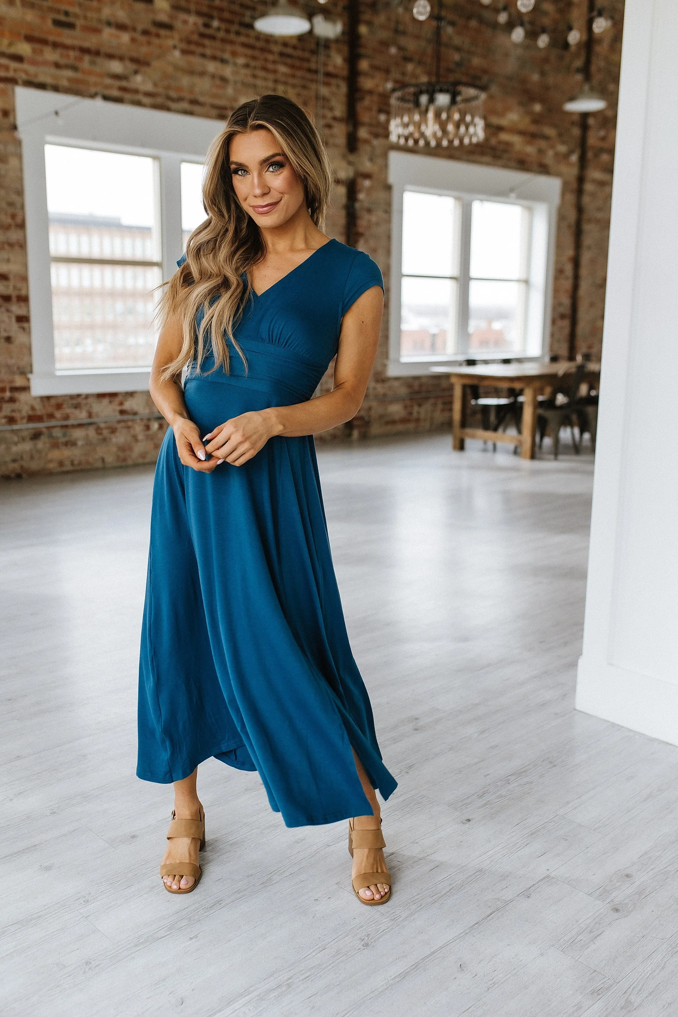 Walter V-Neck Maxi Dress | DROPSHIP
