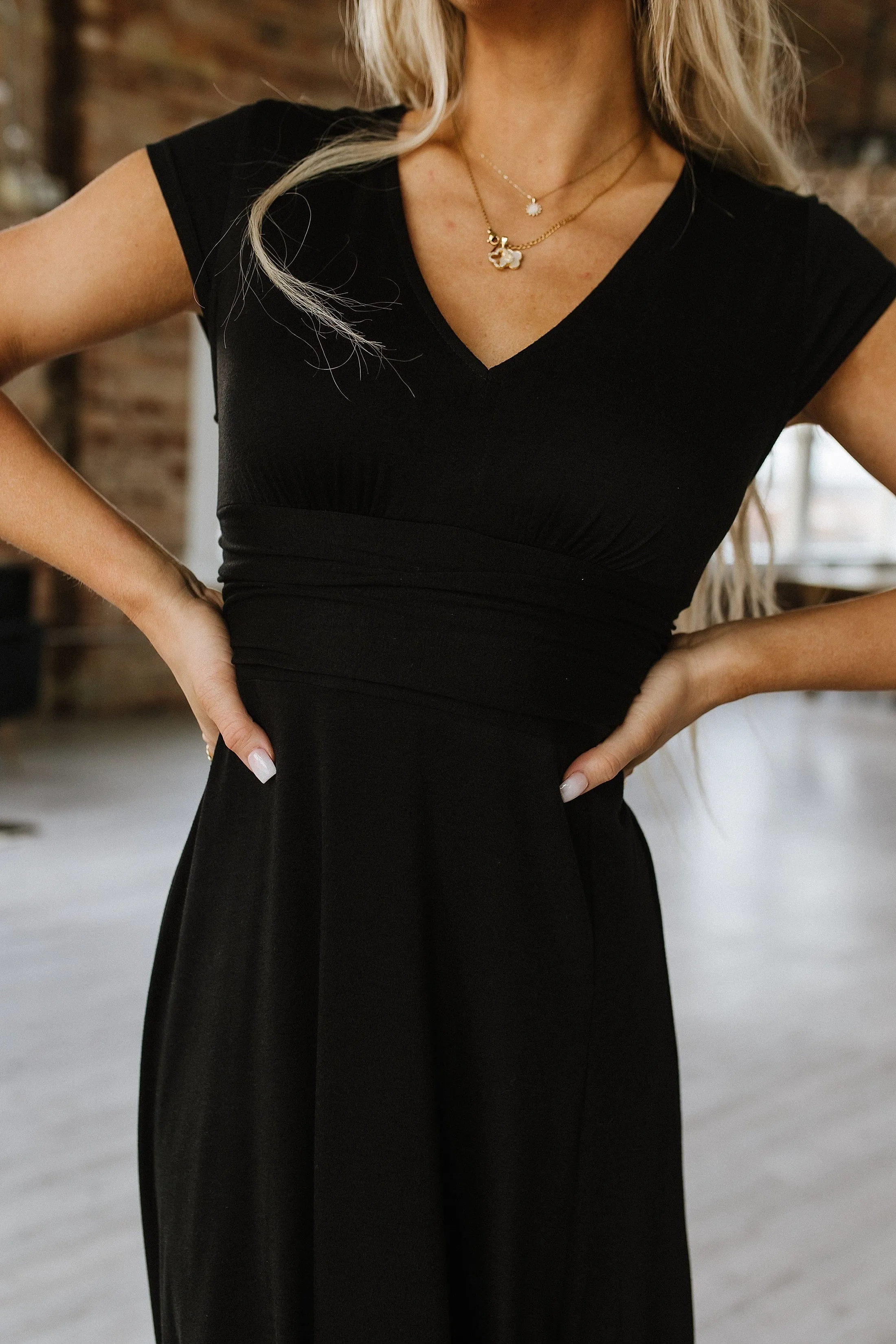 Walter V-Neck Maxi Dress | DROPSHIP