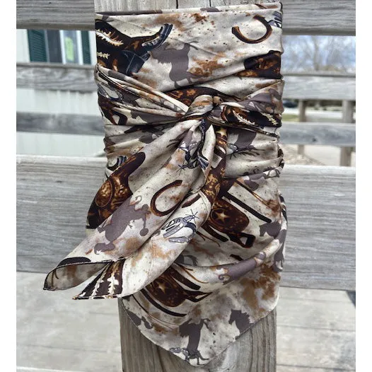 Western Print Wild Rag