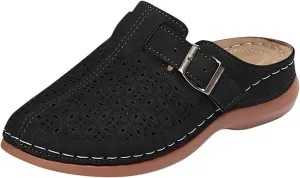 Womens Slip On Clogs and Mules Wide Box Toe Shoes Hollow Out Summer Wedge Shoes Comfortable Arch Support Outdoor Beach Slippers Casual Adjustable Slip On Walking Wedges Sandals