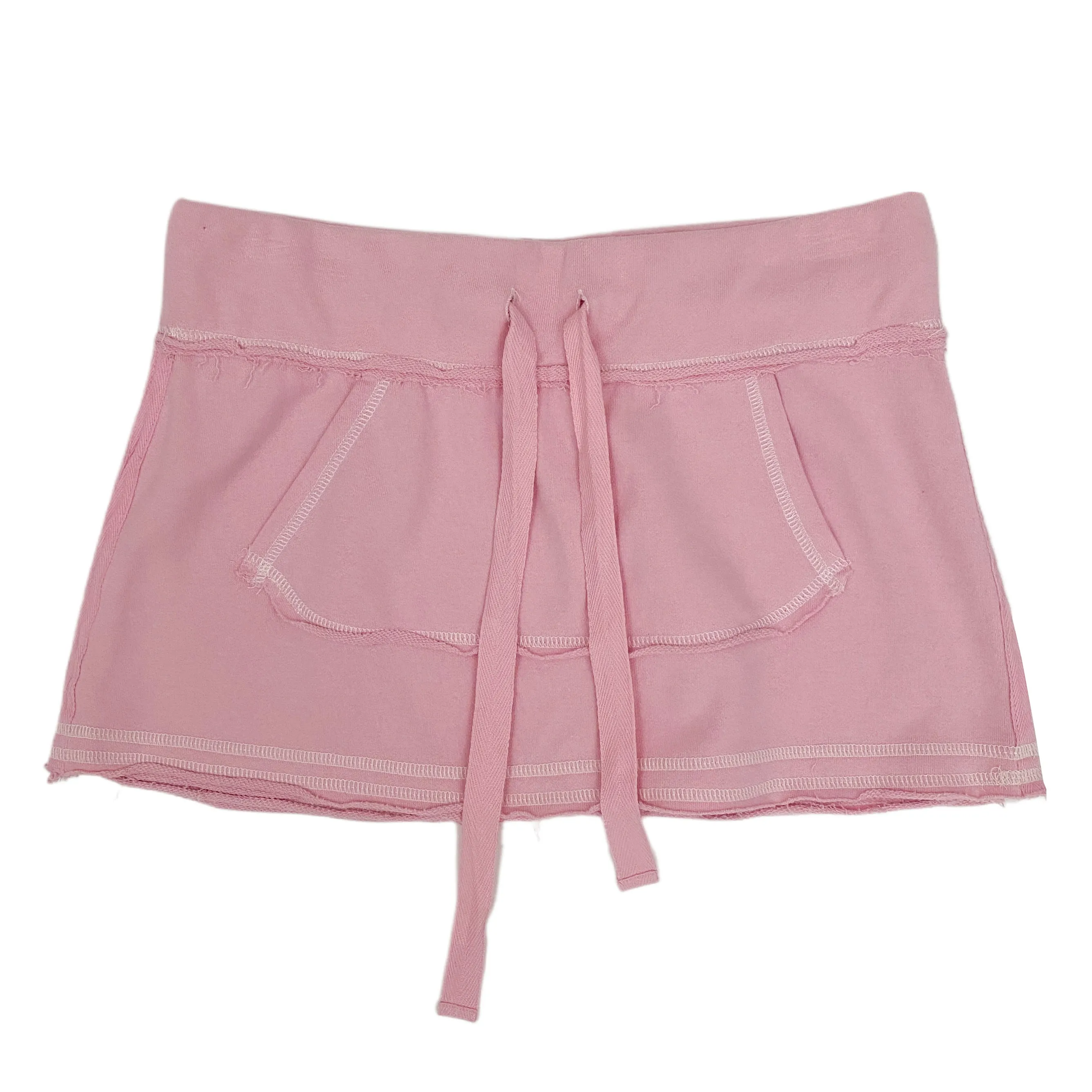Y2K Powder Pink Mini Skirt (M)