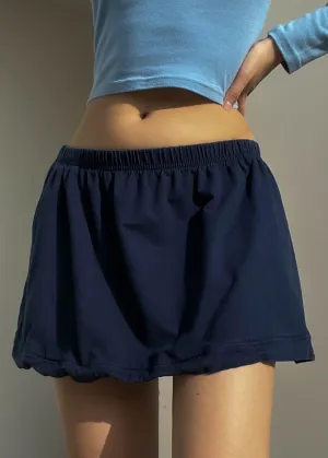 Y2k Sporty Navy Mini Skirt (M)