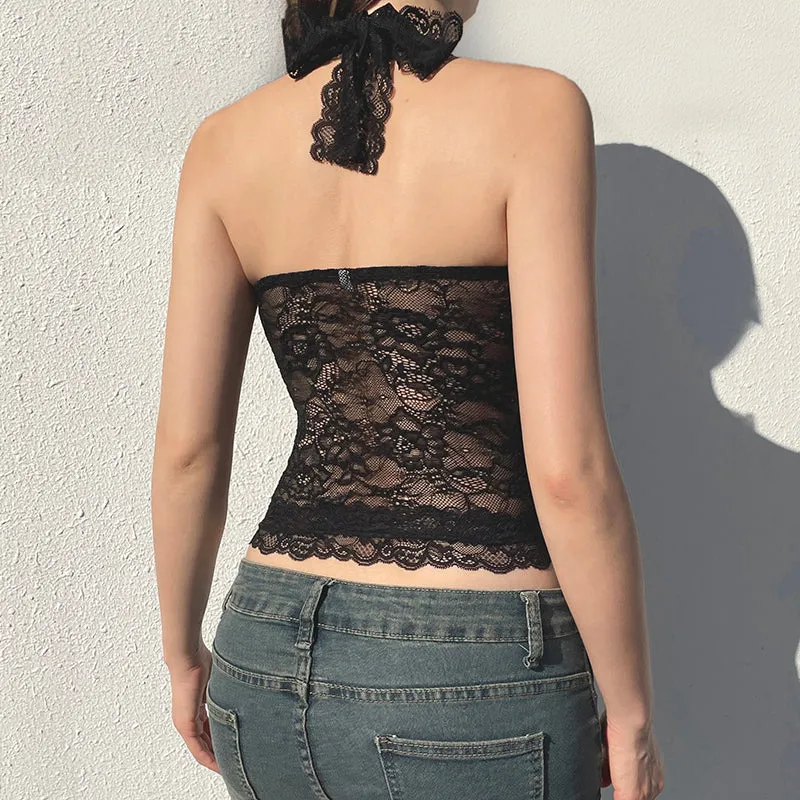 Yulissa Lace Halter Top